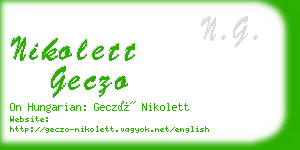 nikolett geczo business card